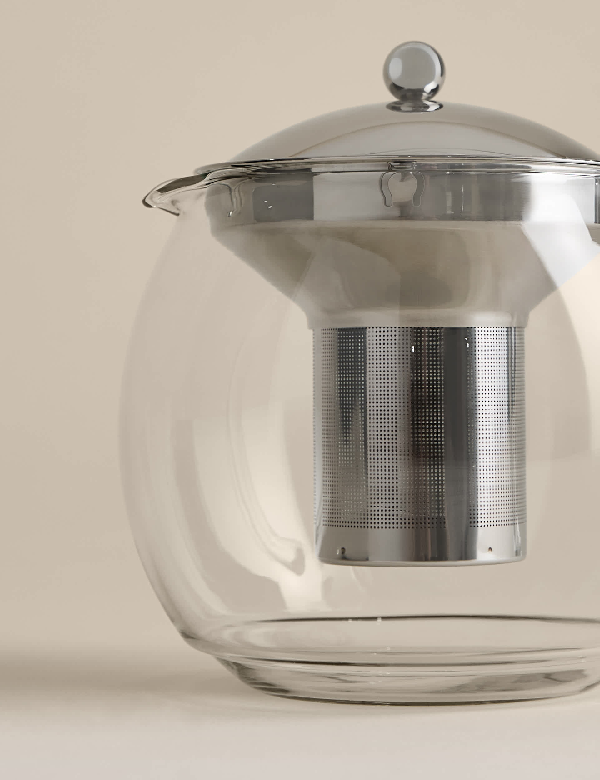 Glass infuser teapot 1.5L (British brand)