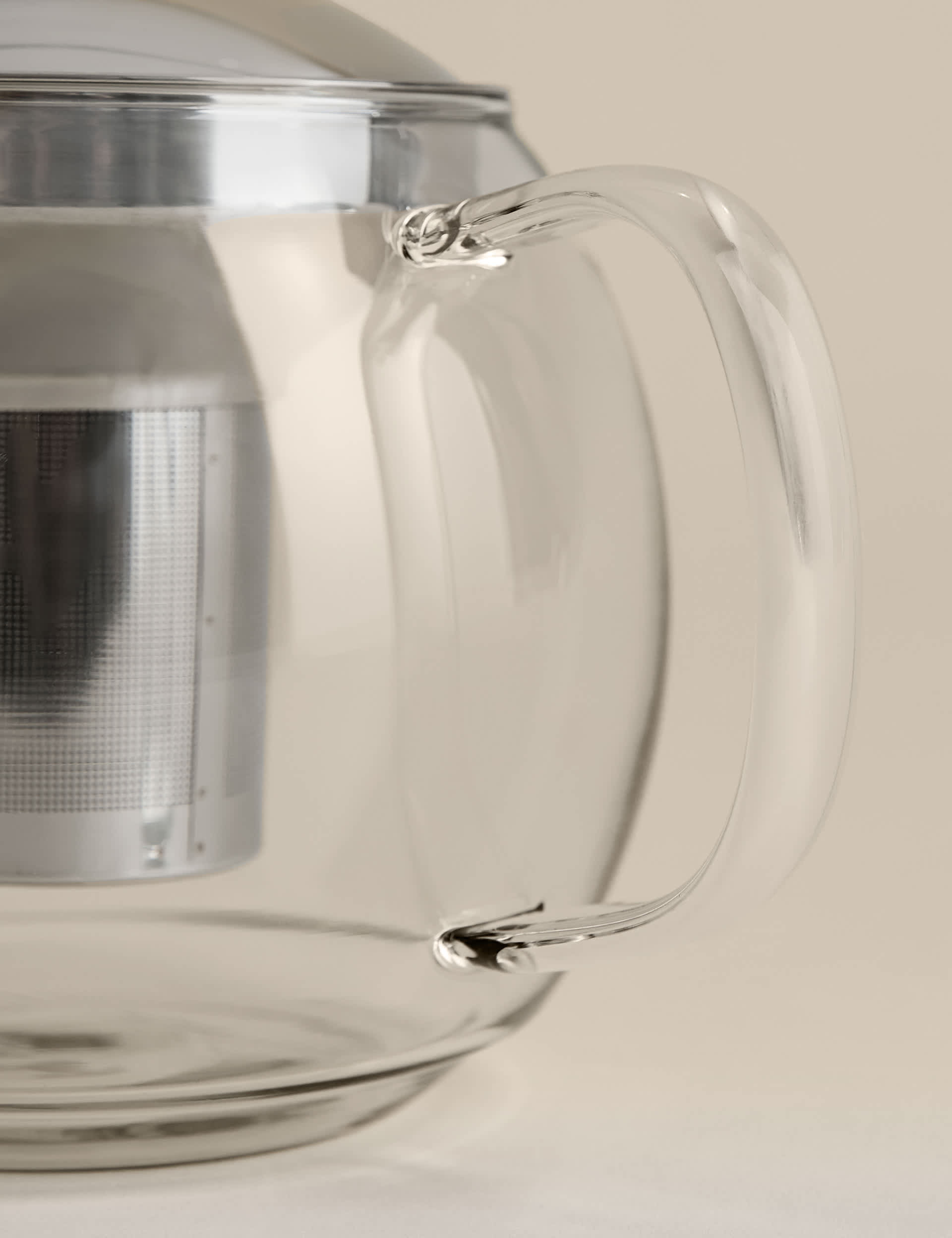 Glass infuser teapot 1.5L (British brand)