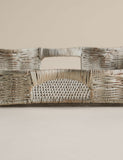 Rattan scallop tray 45cm x 35cm - British product
