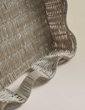 Rattan scallop tray 45cm x 35cm - British product