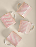 Hampton stripe mugs set of four (British brand)
