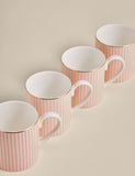 Hampton stripe mugs set of four (British brand)