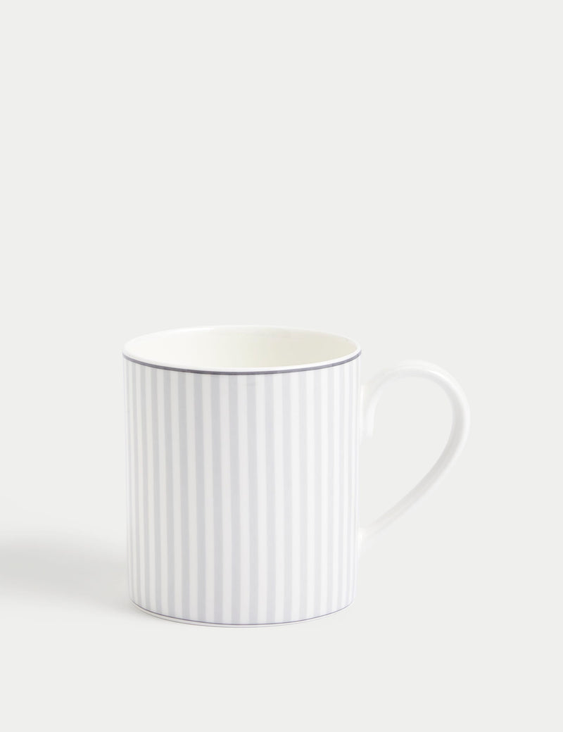Hampton stripe mugs set of four (British brand)