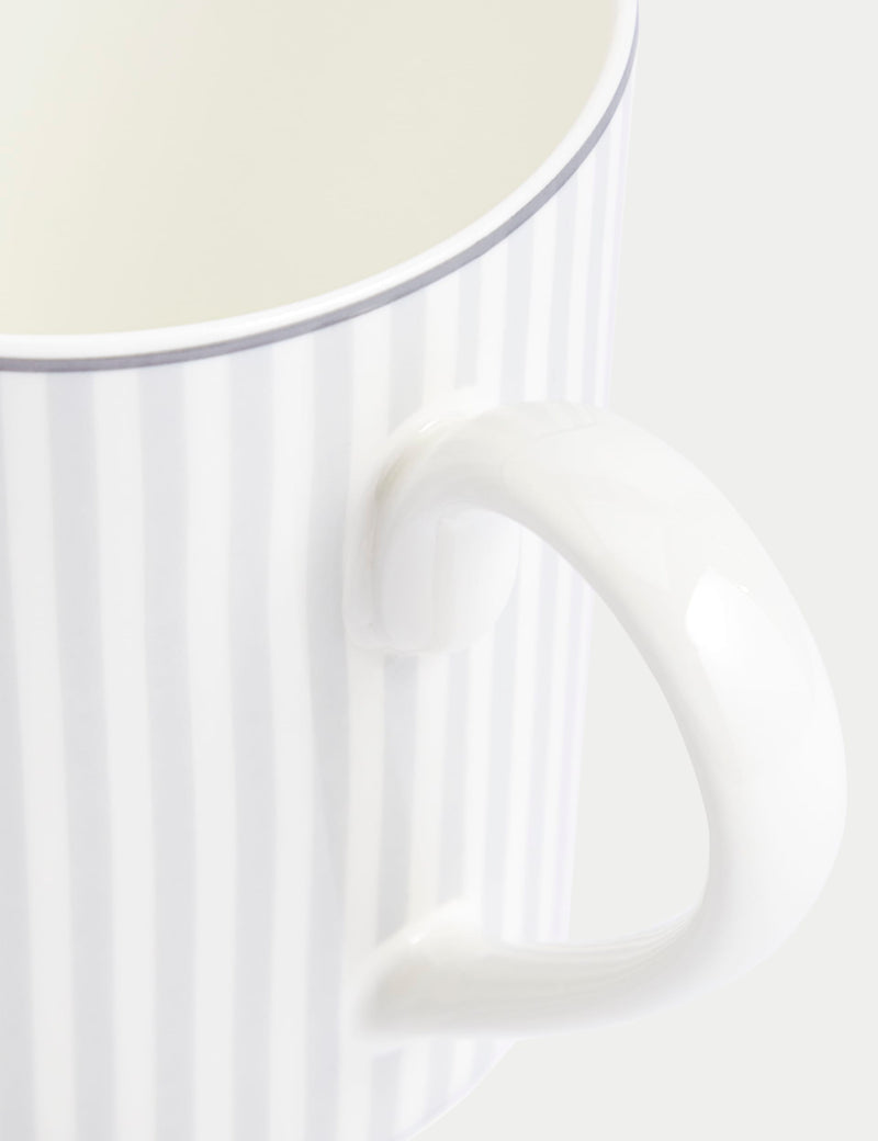 Hampton stripe mugs set of four (British brand)
