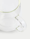 Set of 2 double wall glass mugs 265ml, UK version