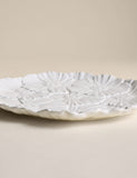 Floral stoneware serving platter 35.5cm, UK version