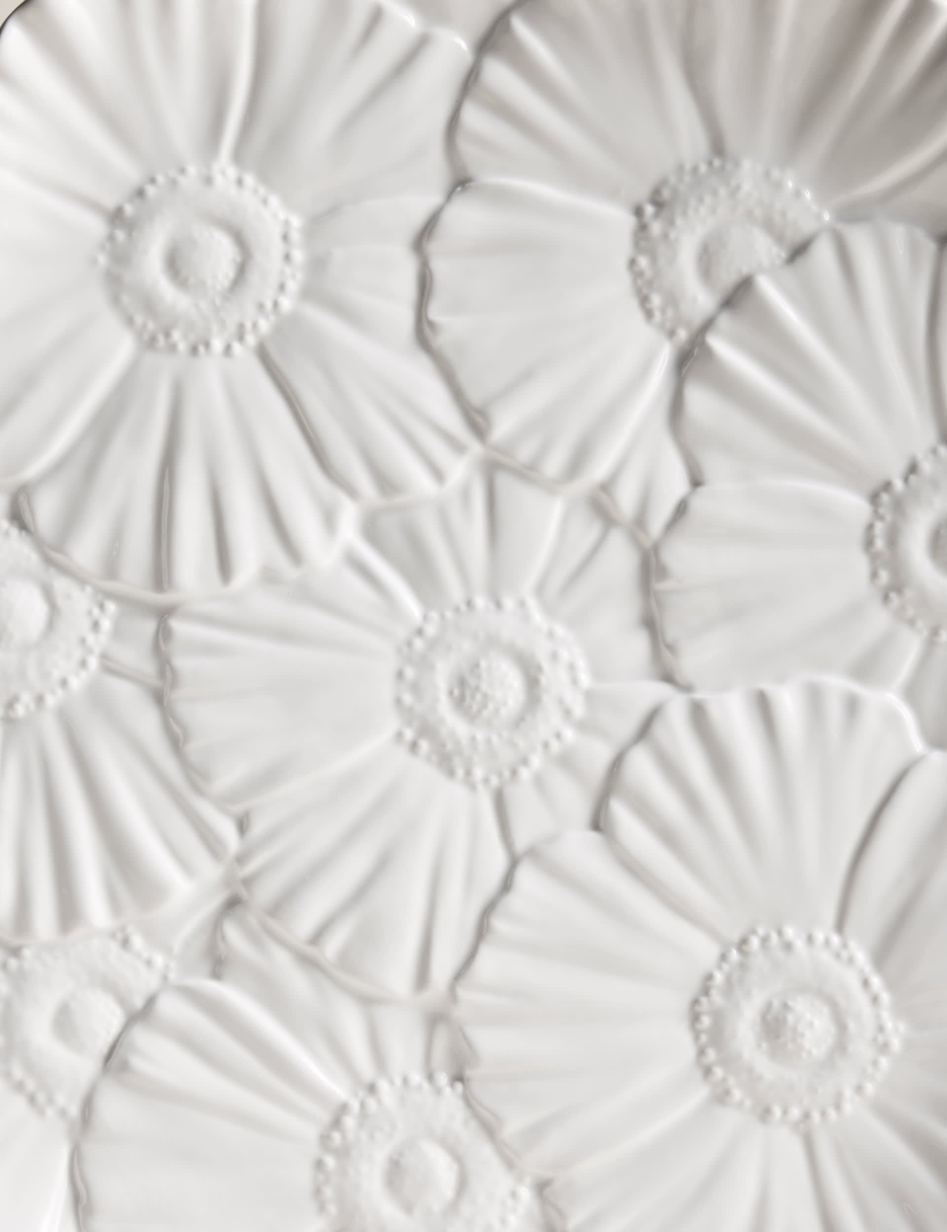 Floral stoneware serving platter 35.5cm, UK version