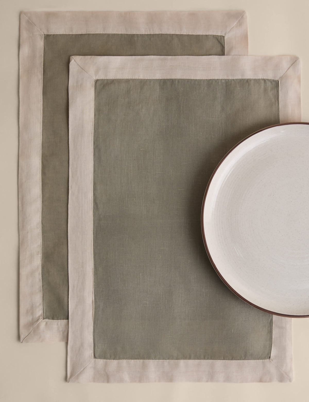 Pure linen placemats set of 2, UK version