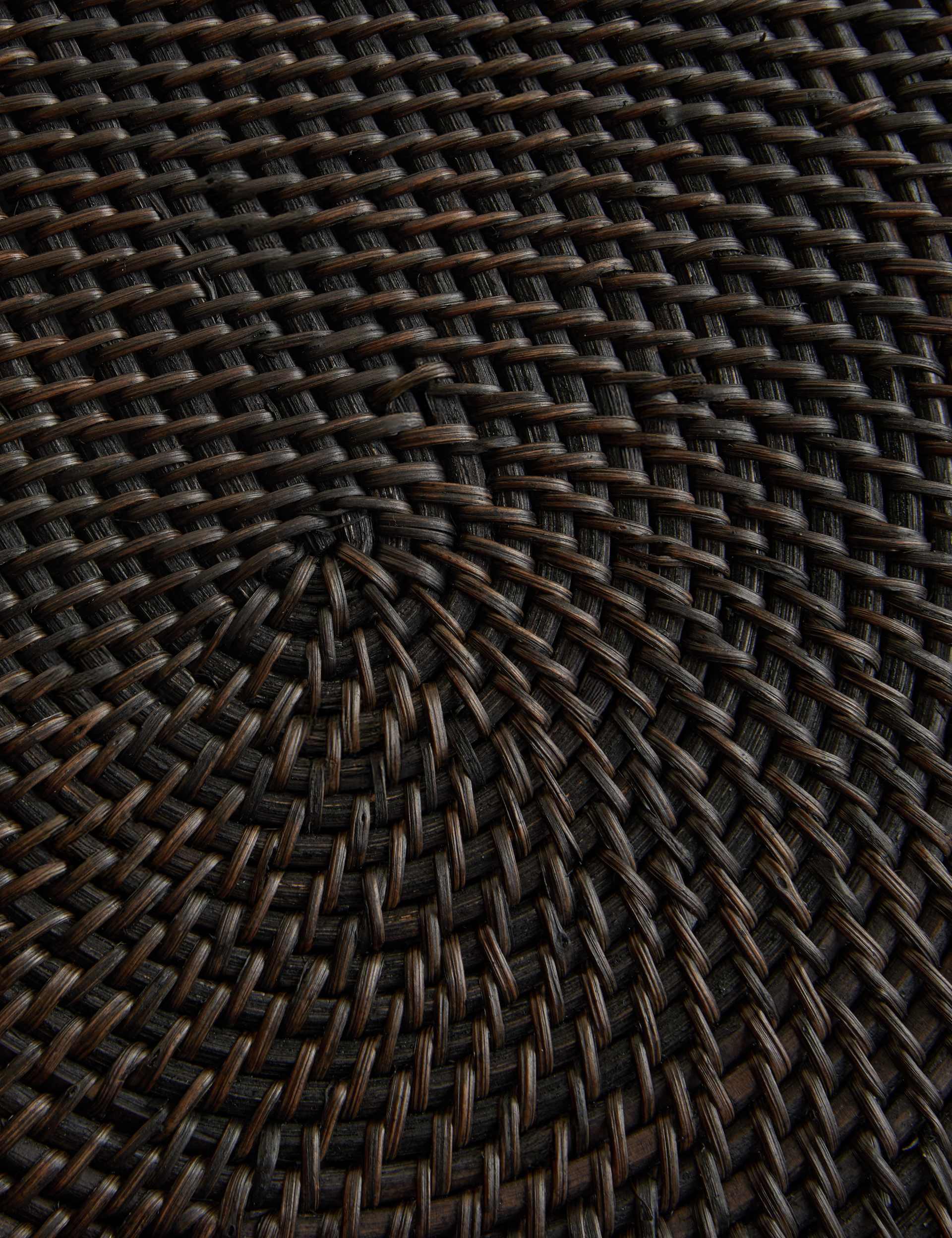 Rattan woven oval placemats 40cm pair, UK version