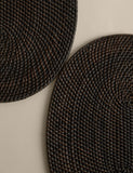 Rattan woven oval placemats 40cm pair, UK version