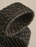 Rattan oval napkin rings set of 4 (British brand)