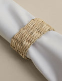 Seagrass oval napkin rings set of 4, imported from the UK