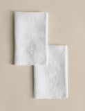 Linen embroidered napkins set of 2 45 cm (British brand)