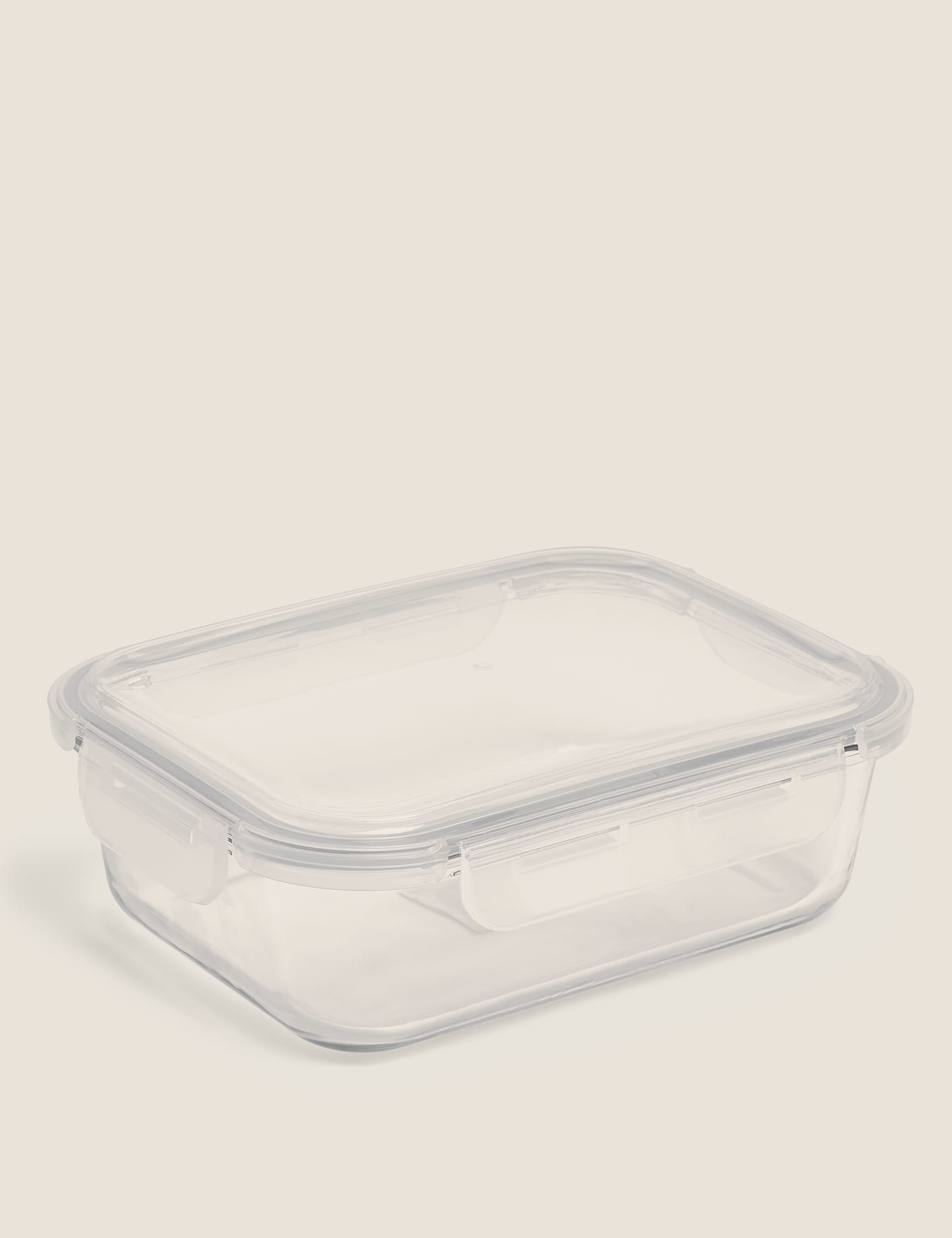Large glass fridge storage container, UK version