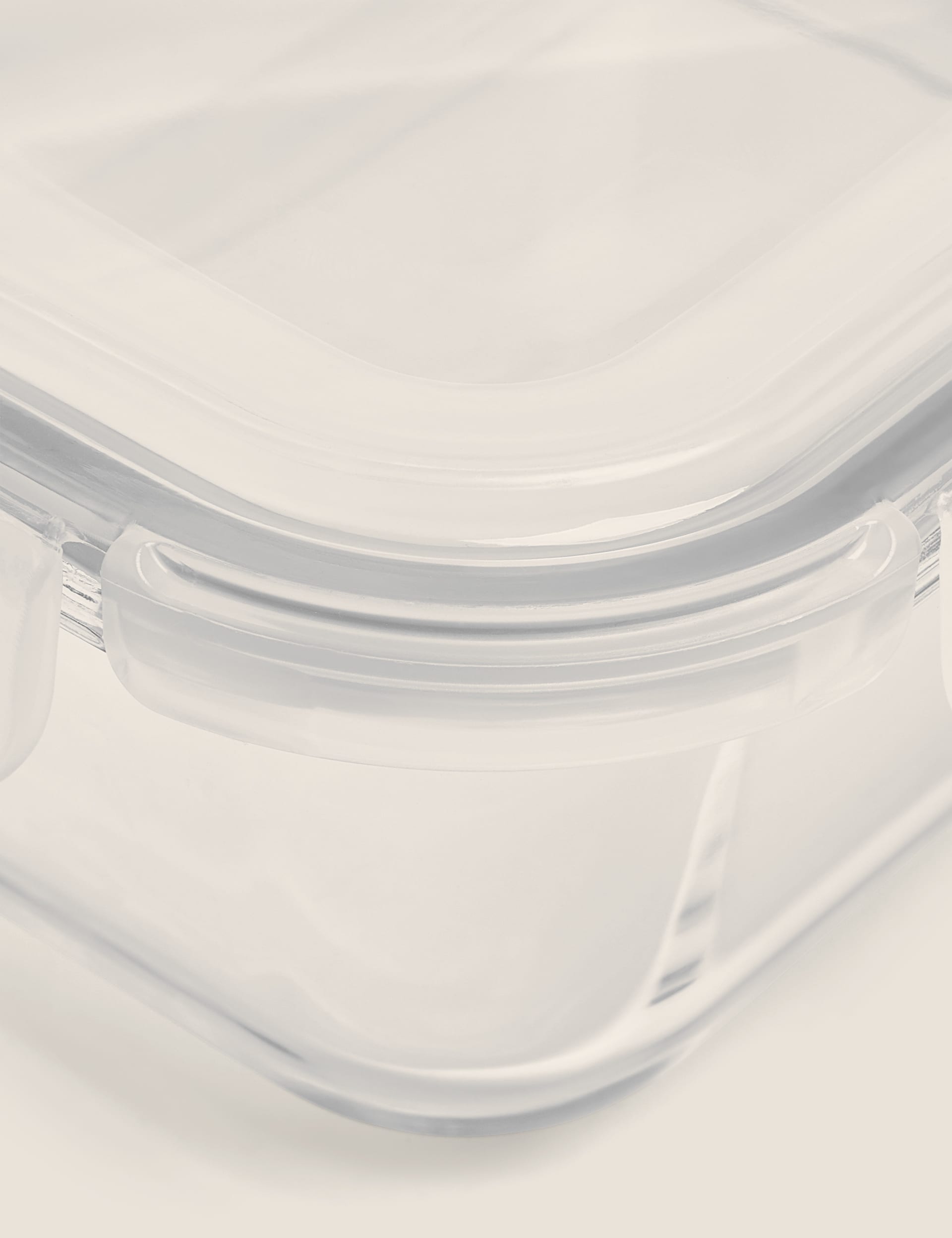 Large glass fridge storage container, UK version