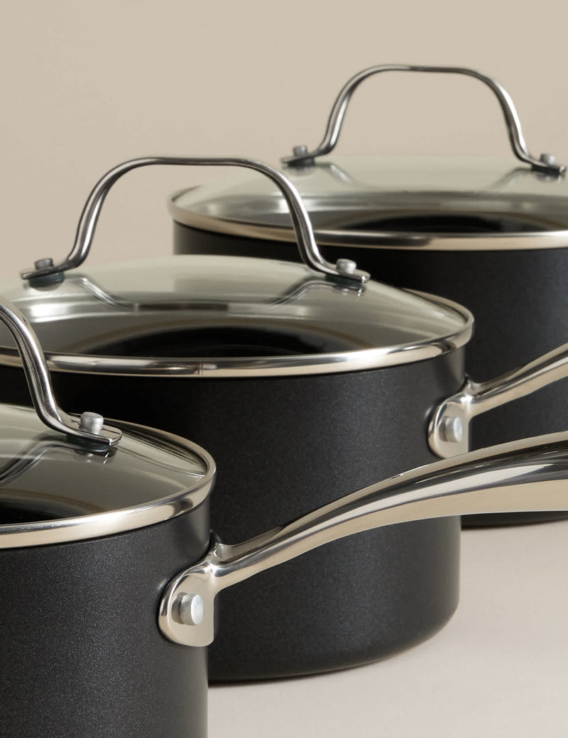 3 piece non-stick pro pan set, imported from the UK