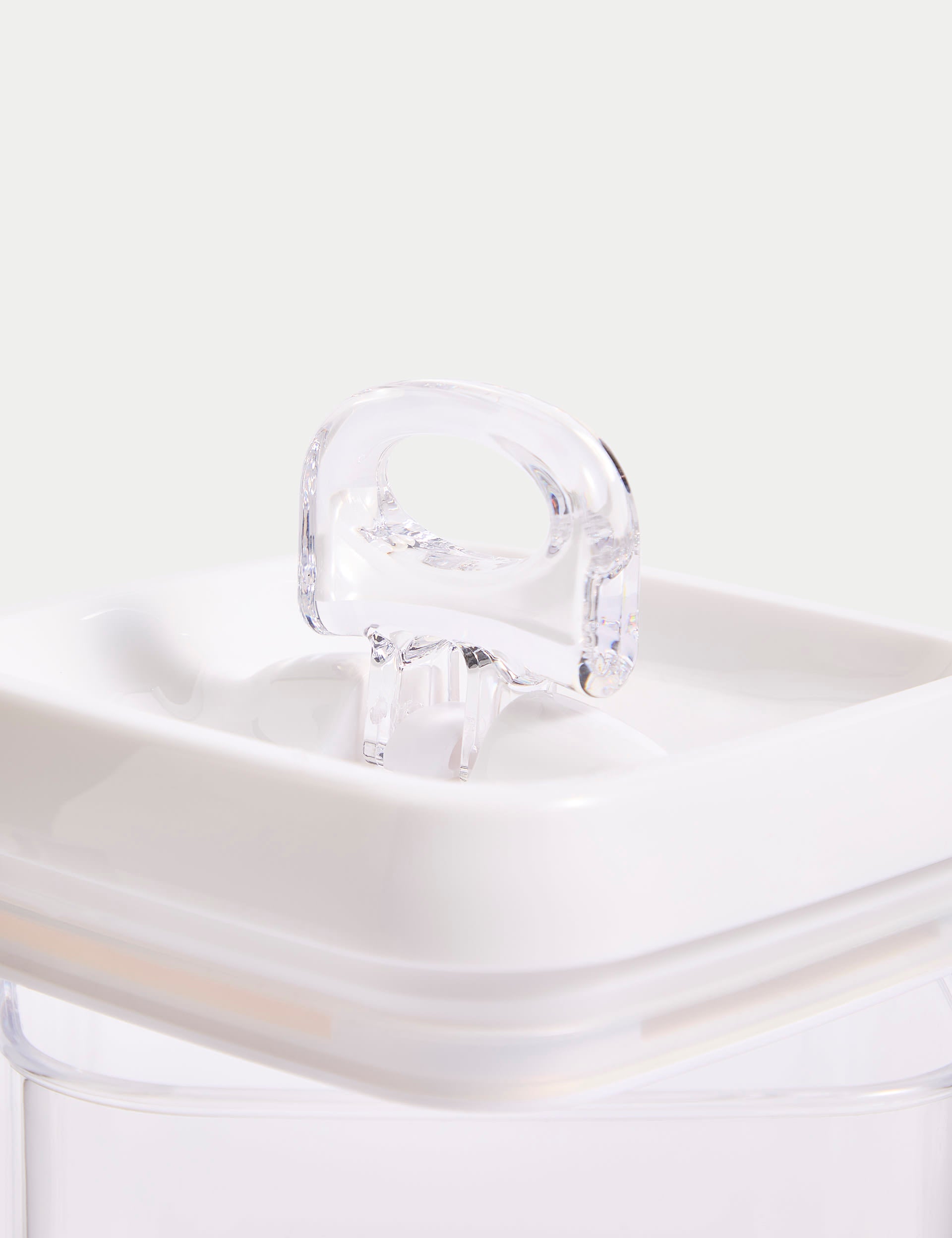 Kitchen storage container 1L square flip-tight (British brand)