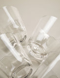 Clear soda optic tumblers set of 4, imported from the UK
