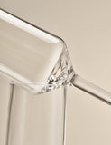Angular picnic champagne flutes set of 4, durable plastic (British brand)