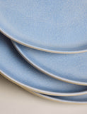 Set of 4 Linen Reactive picnic side plates (British brand)