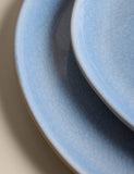 Set of 4 Linen Reactive picnic side plates (British brand)