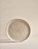 Set of 4 Linen Reactive picnic side plates (British brand)
