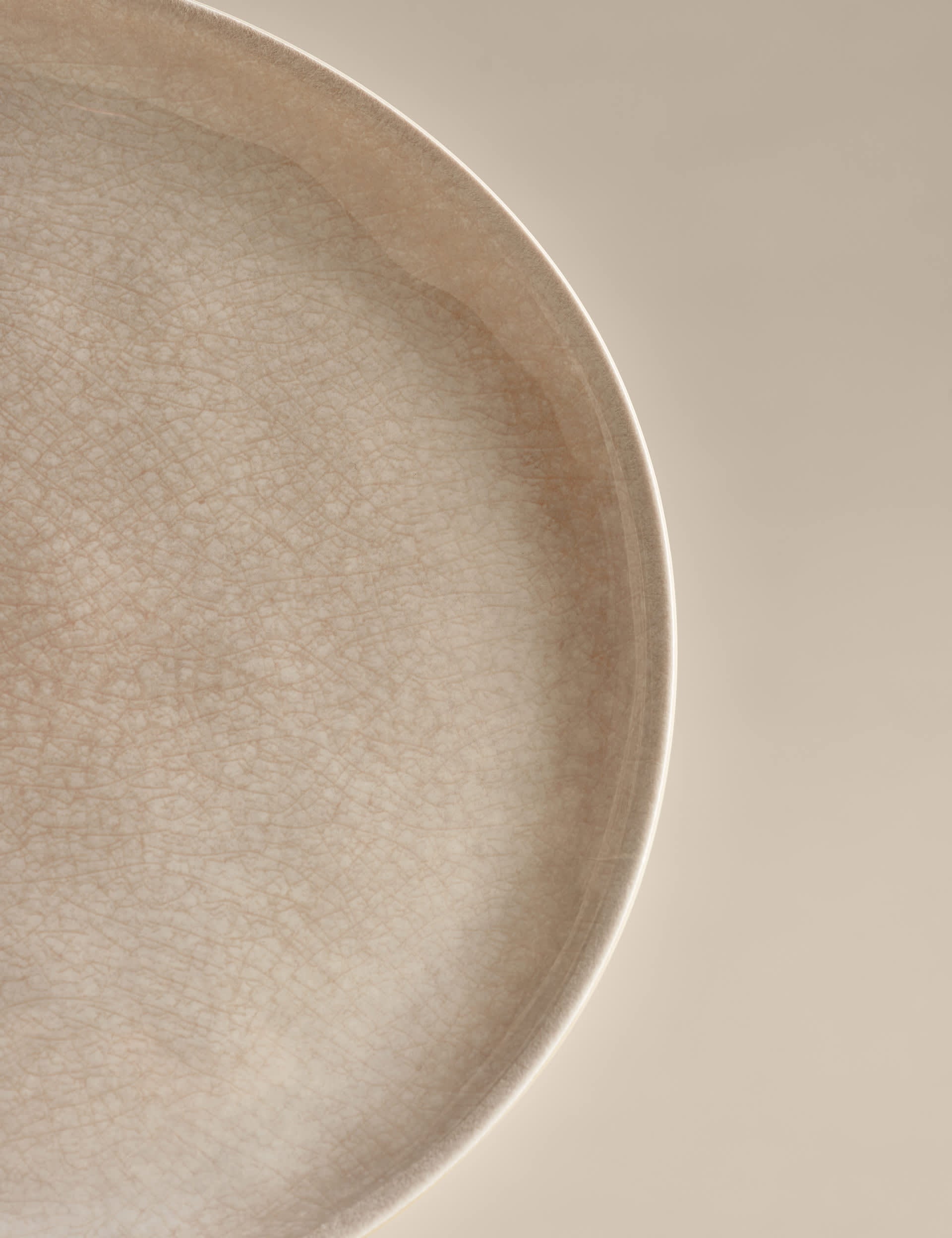 Set of 4 Linen Reactive picnic side plates (British brand)
