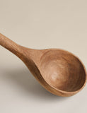 Durable wooden kitchen ladle for serving soups and stews (British brand)
