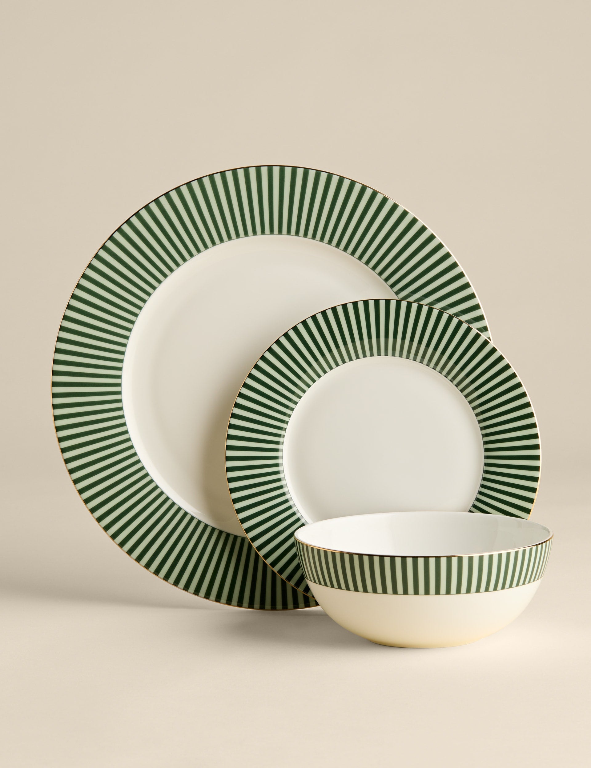 Hampton 12 piece bone china dinner set, UK version