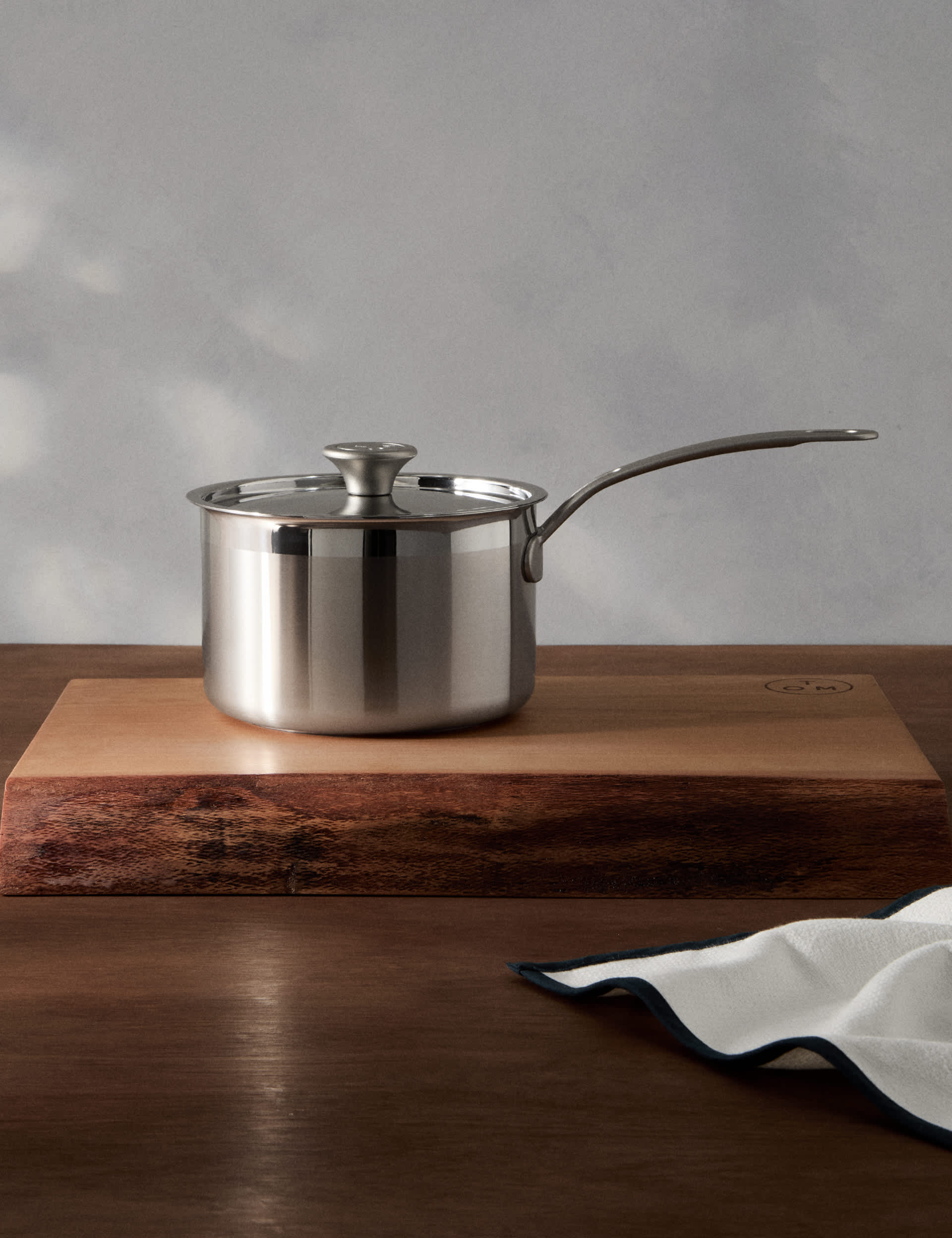 M&S X Tom Kerridge stainless steel 18cm saucepan (British brand)
