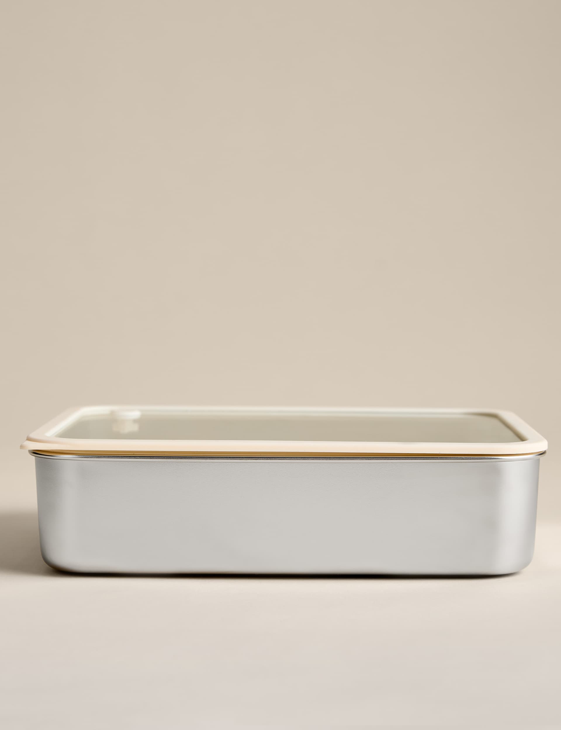 Large stainless steel food storage container - British product