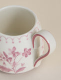 Floral Tapered Stoneware Mug - British product