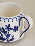 Floral Tapered Stoneware Mug - British product