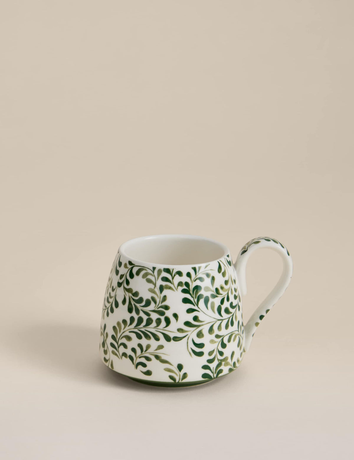 Floral Tapered Stoneware Mug - British product