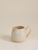 Floral Tapered Stoneware Mug - British product