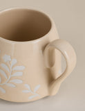 Floral Tapered Stoneware Mug - British product