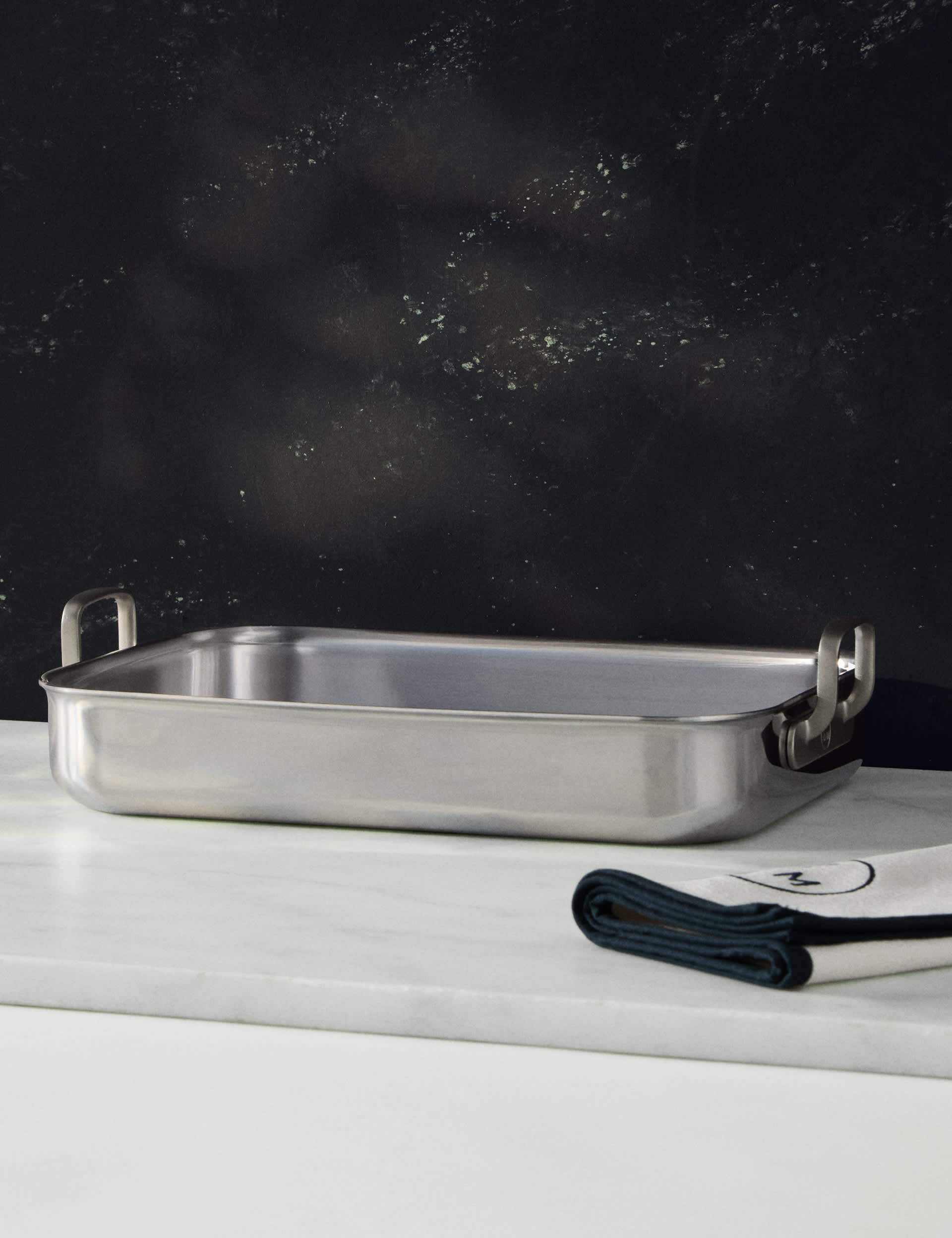 M&S stainless steel roasting tray (British brand)