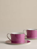 Bone china cups and saucers set from a British brand