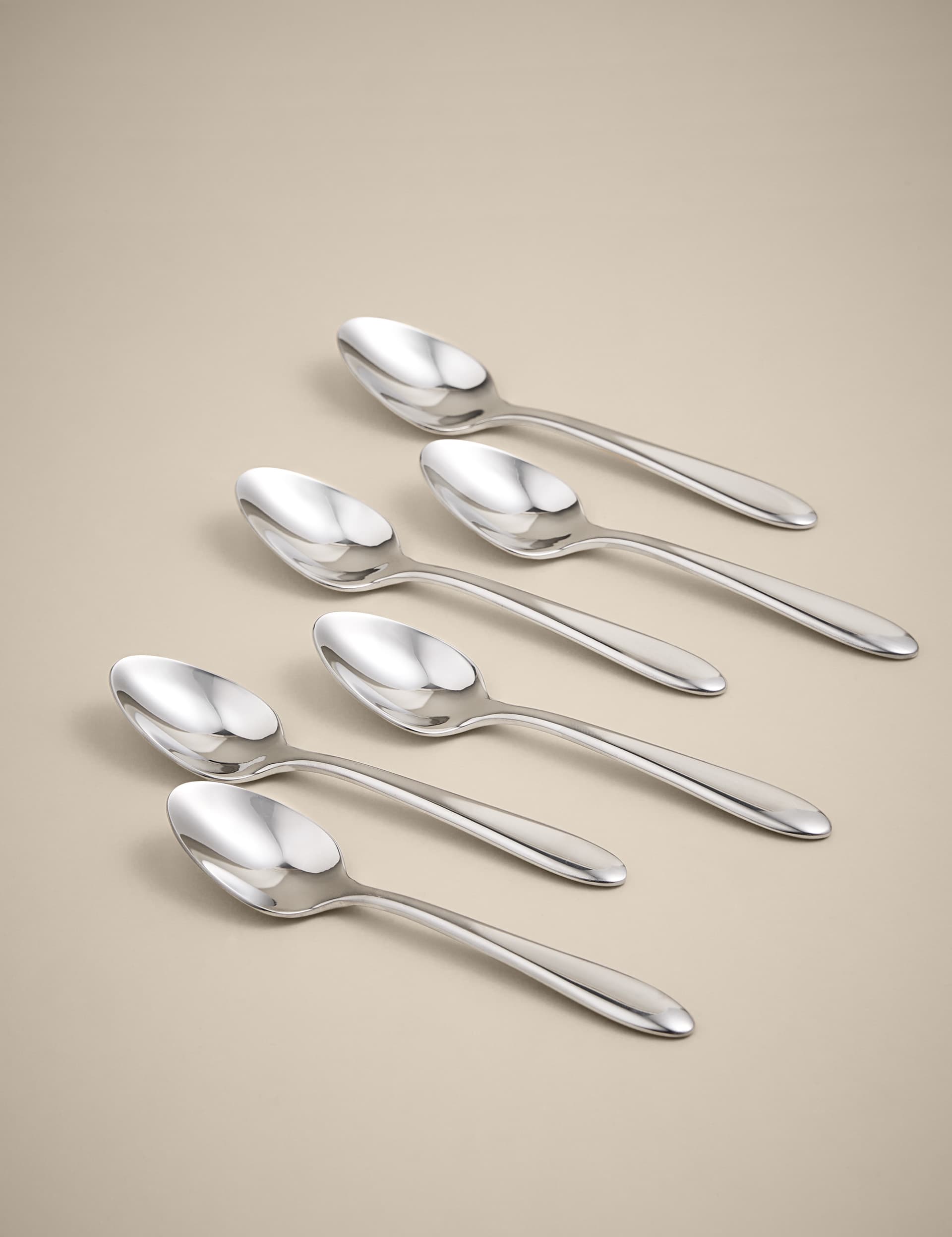 Maxim set of 6 stainless steel teaspoons, imported from the UK