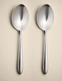 Maxim serving spoons set of 2 stainless steel, imported from the UK