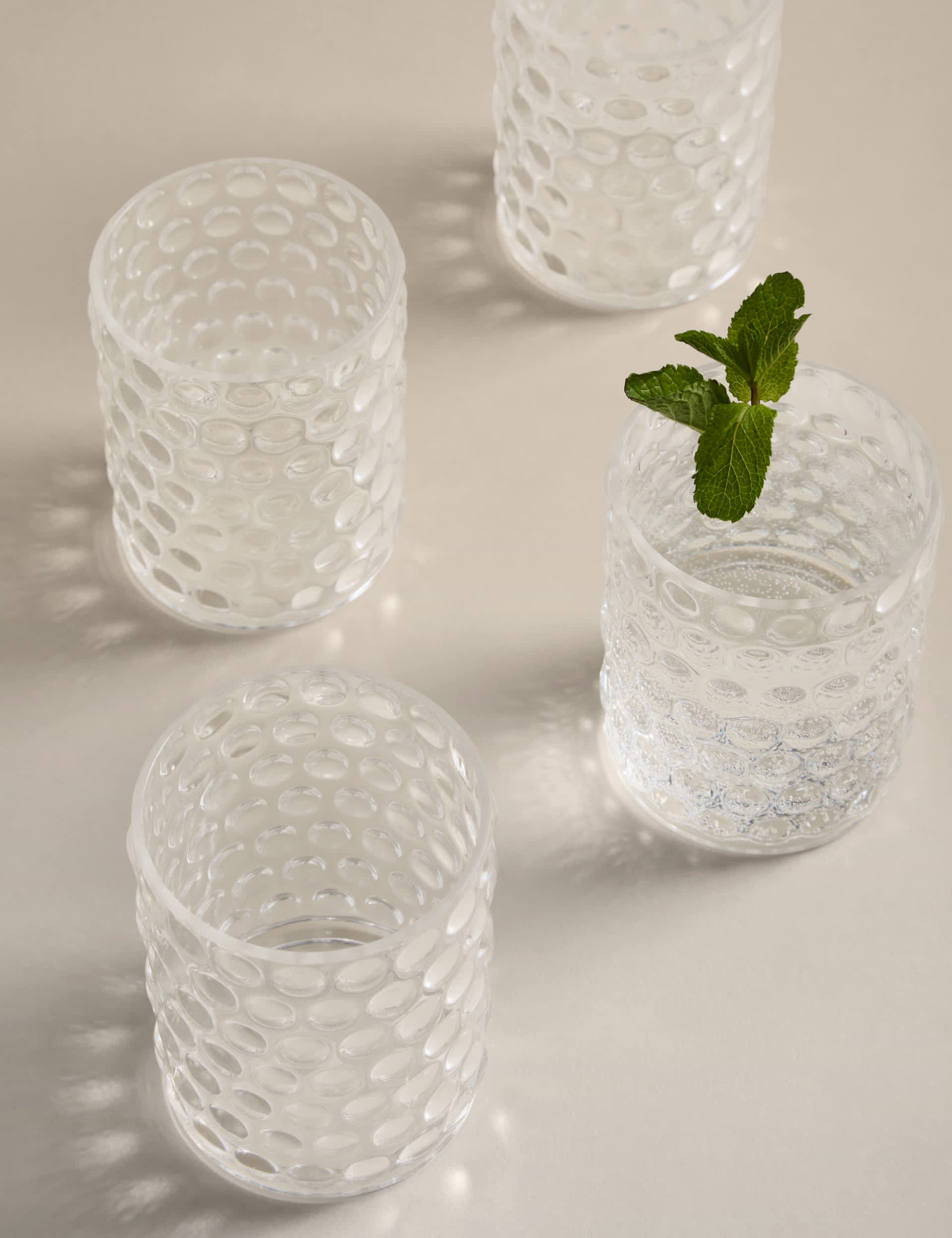 Bobble acrylic picnic tumblers set of 4, UK version