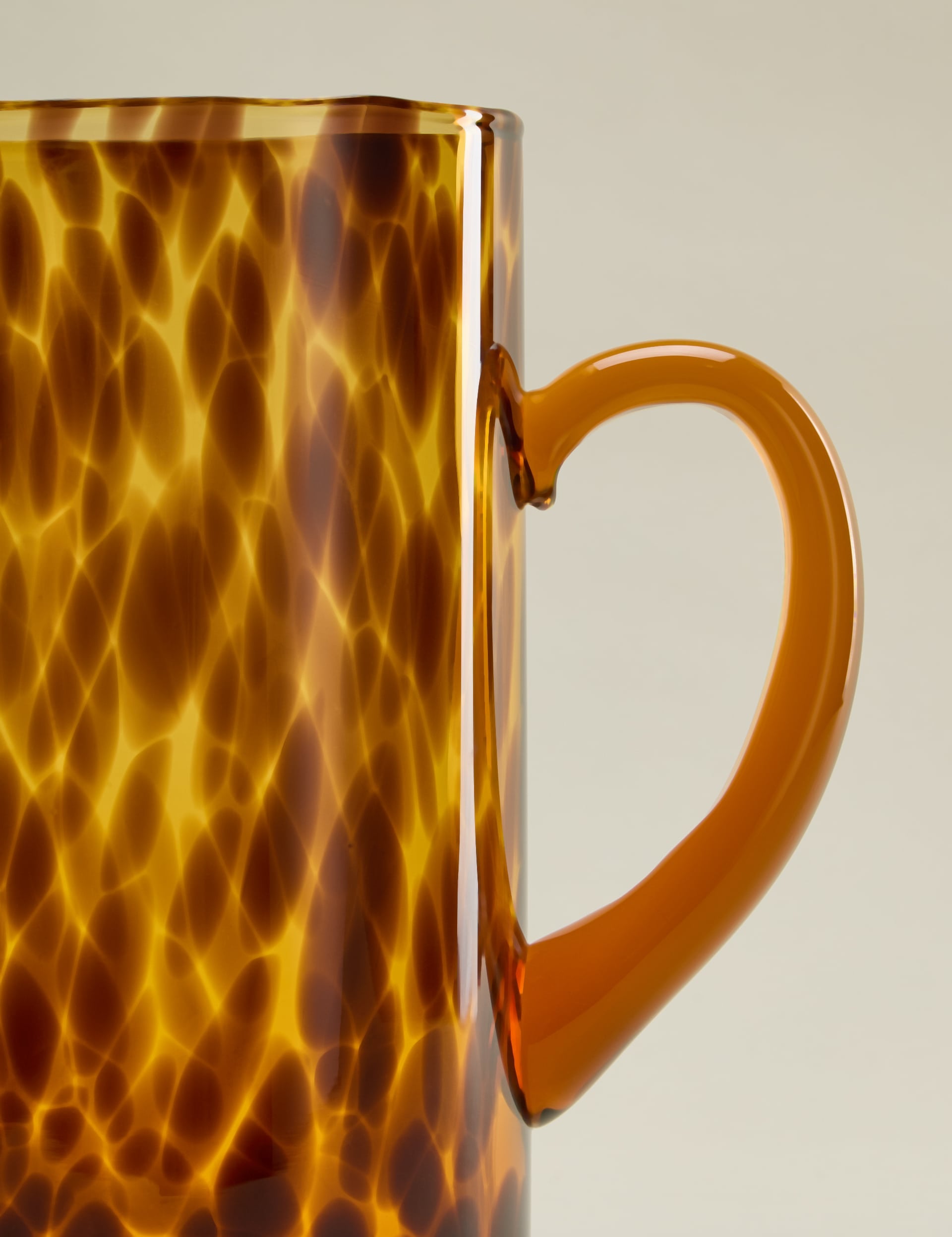 Glass speckle jug 25cm, UK version