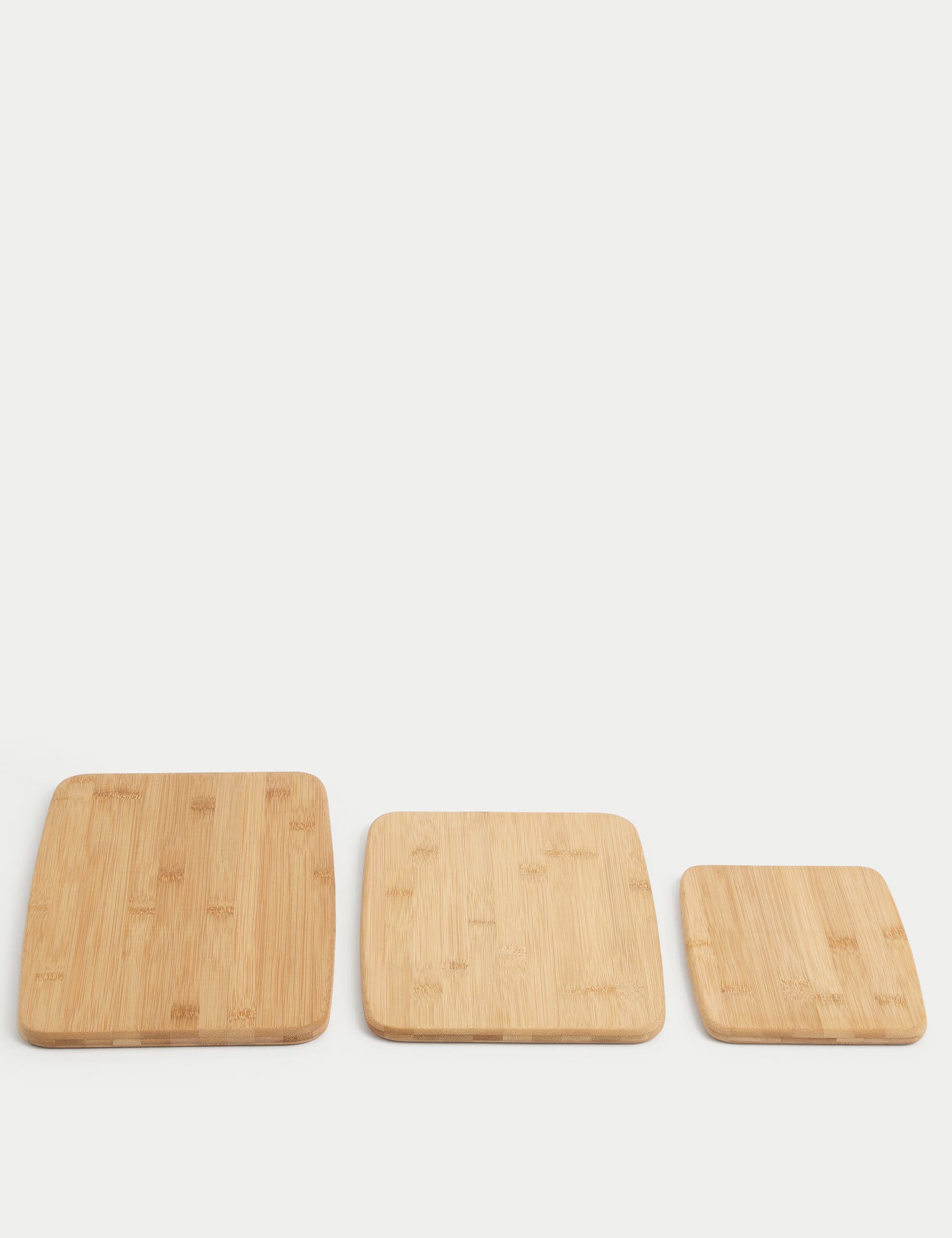 Set of 3 bamboo chopping boards (British brand)