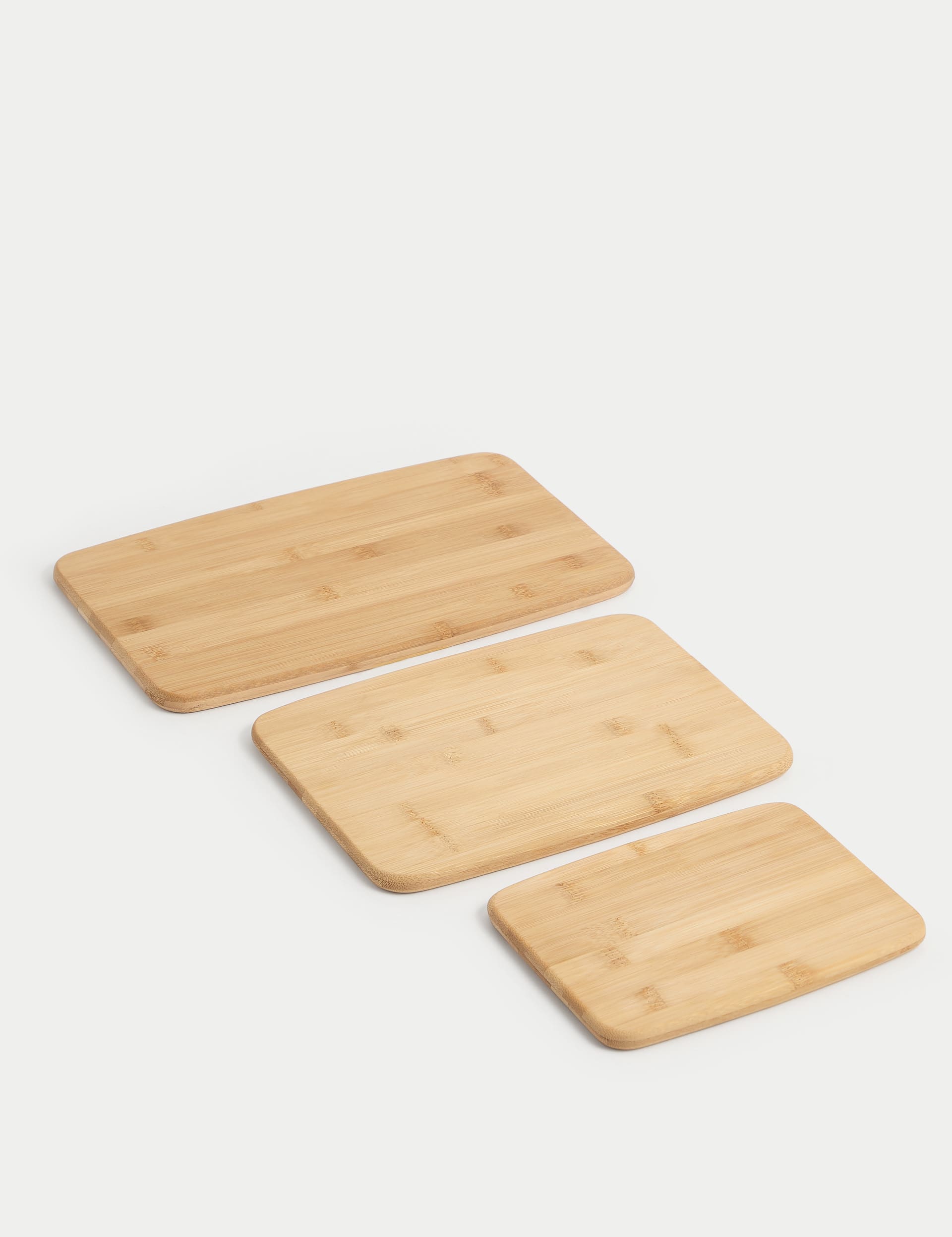 Set of 3 bamboo chopping boards (British brand)