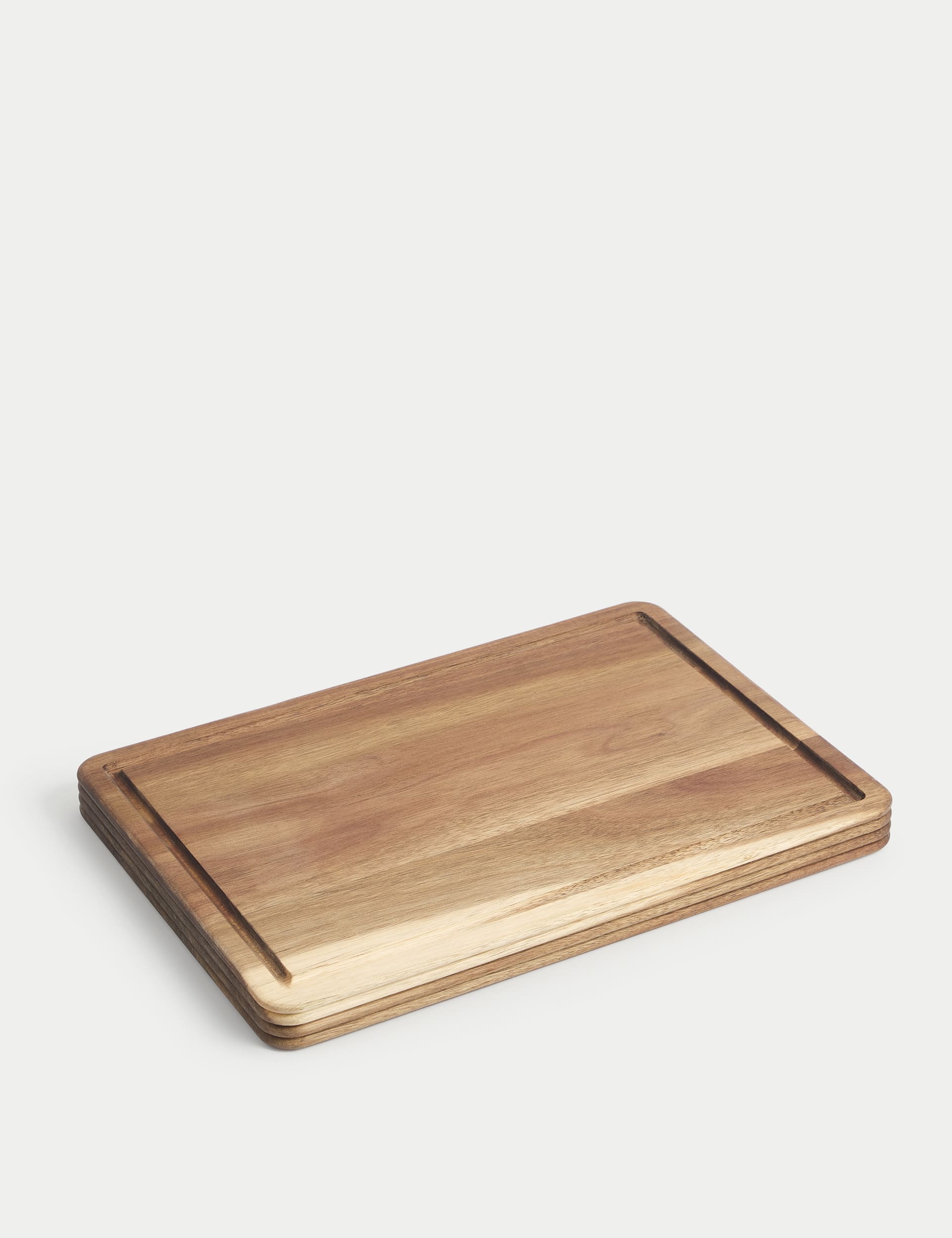 Wooden chopping board with juice groove medium size, imported from the UK
