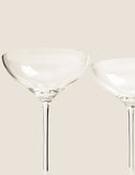 Sommeliers Edit set of 4 champagne saucers (British brand)