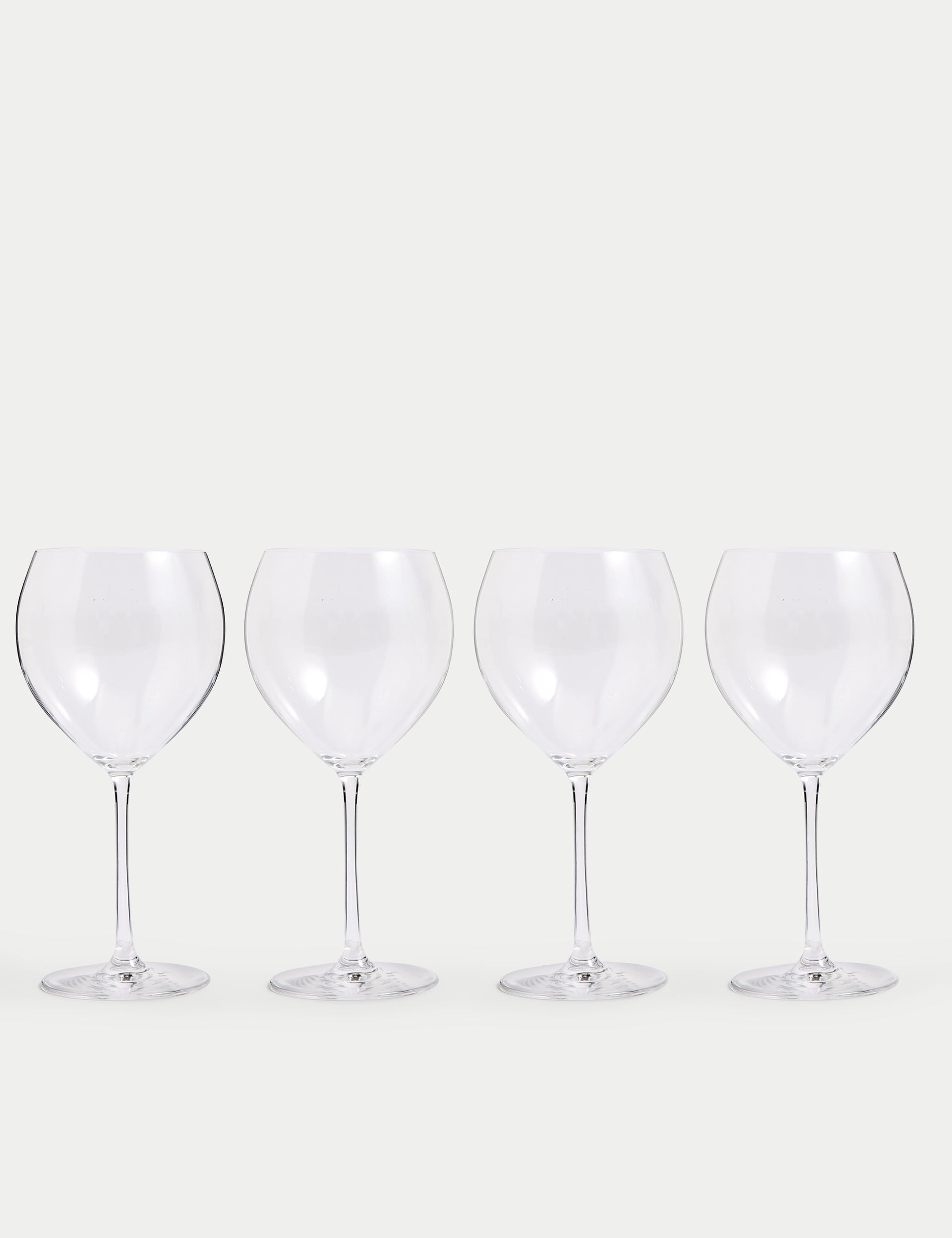 Rich white wine glasses set of 4 crystal (British brand)
