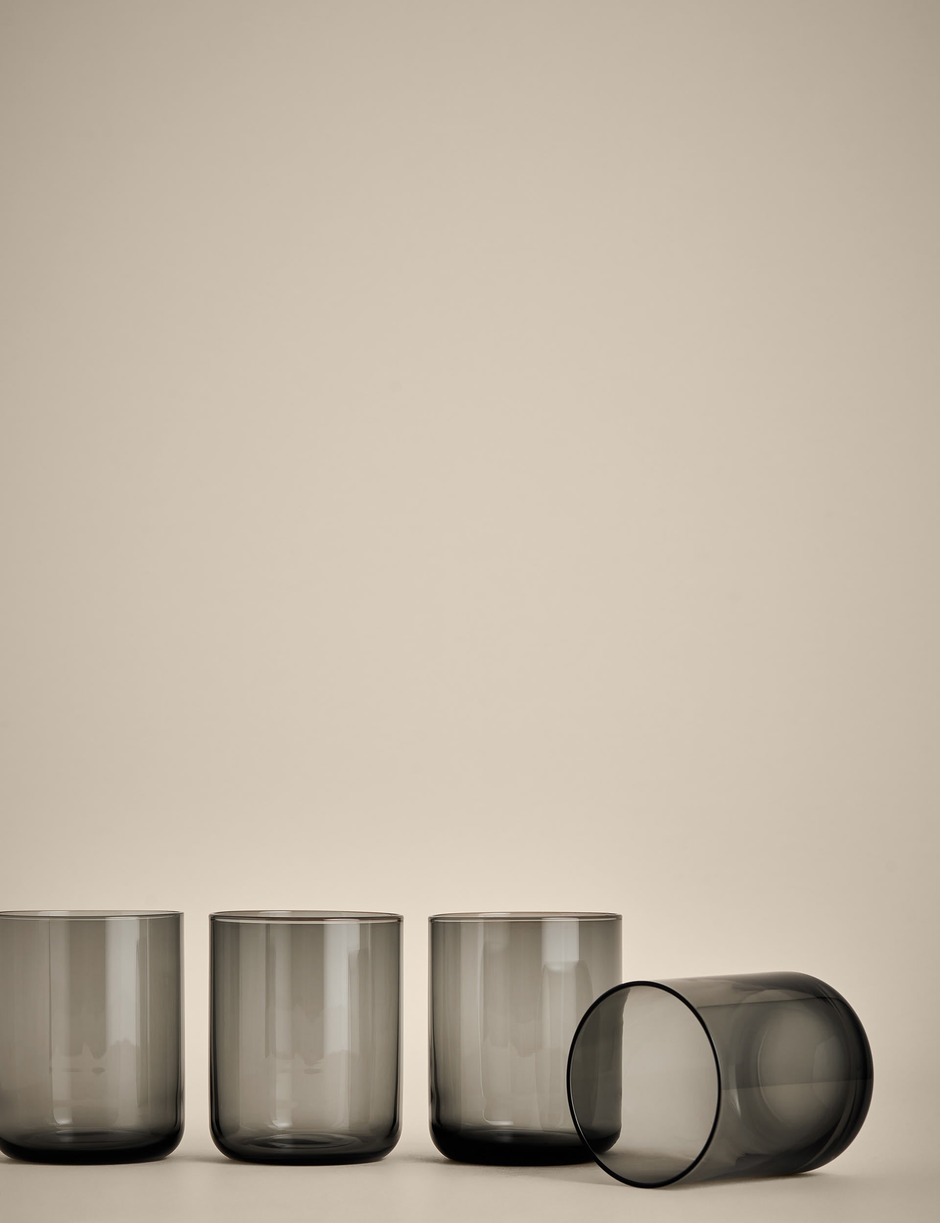 Tribeca glass tumblers set of four 400ml (British brand)