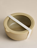Ceramic storage container with glass lid 16.8 cm, imported from the UK