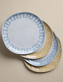 Set of 4 coastal picnic dinner plates - British product